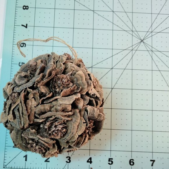 Natural Brown Pine Cone Pomander Ball Ornament Rustic Decor Lodge Cabin Cottage - Picture 3 of 5
